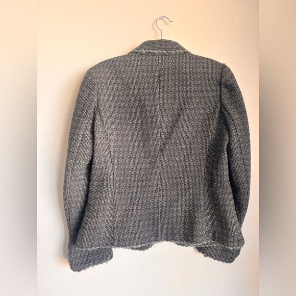 Women's Blue Tweed Jacket - Picture 2 of 4